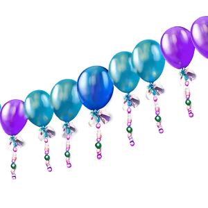 Balloon Garland For New Year's Eve PNG 06282024 PNG