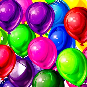 Balloon Garland PNG 05042024 PNG