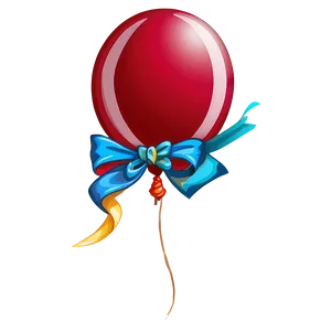 Balloon With Bow PNG Skw