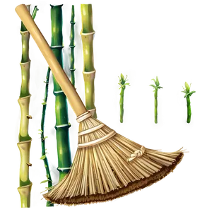 Bamboo Broom PNG Mtk
