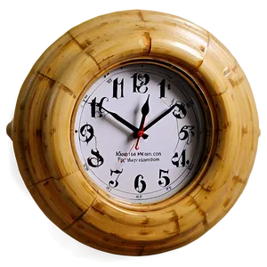 Bamboo Eco-friendly Clock Png Hkk PNG image