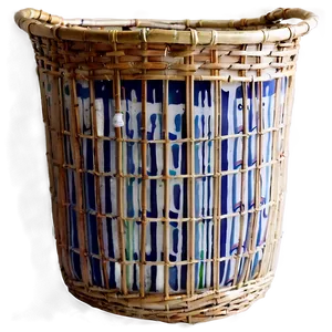 Bamboo Eco-friendly Laundry Basket PNG Scy83 PNG