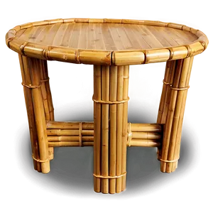 Bamboo End Table PNG Xqp72