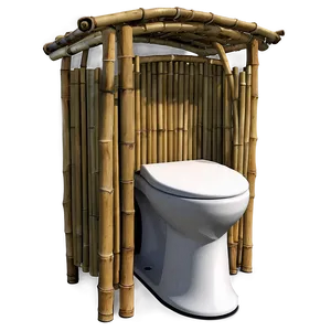 Bamboo Exterior Toilet Png Rrq77 PNG image