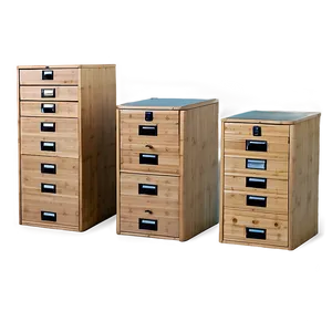 Bamboo Filing Cabinet PNG Iih11 PNG