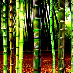 Bamboo Forest Path PNG 47