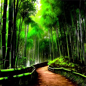 Bamboo Forest Path PNG 76 PNG