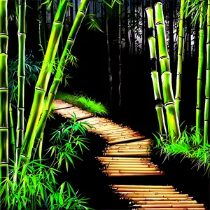 Bamboo Forest Path Png Quv3 PNG image