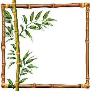 Bamboo Frame Border PNG Ngn PNG