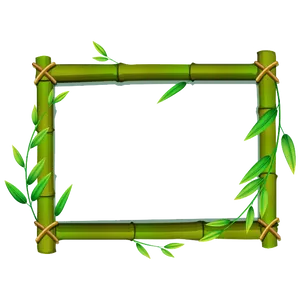 Bamboo Frame Graphic PNG image