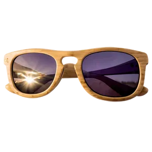 Bamboo Frame Sunglasses Eco Friendly Png Mua9 PNG image