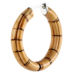 Bamboo Hoop Earring Png Krr PNG image