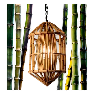 Bamboo Light Fixture PNG 05232024 PNG