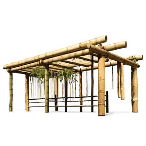 Bamboo Pergola PNG Ygh77