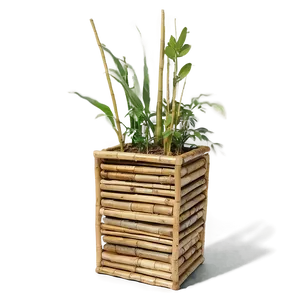 Bamboo Planter Box PNG Hic