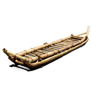 Bamboo Raft On Water PNG Uif75 PNG