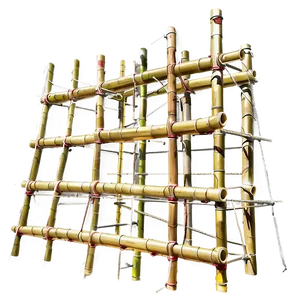 Bamboo Scaffolding Structure PNG 05232024