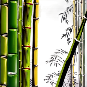 Bamboo Stalks Vector Png Uif63 PNG image