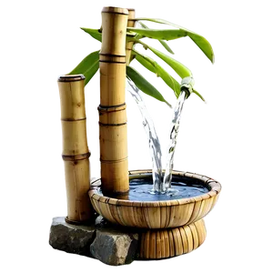 Bamboo Water Fountain PNG 05232024 PNG