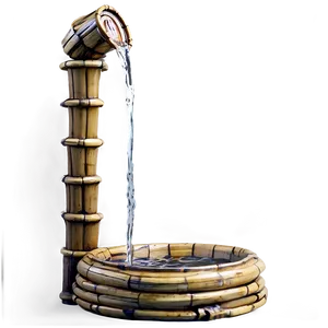 Bamboo Water Fountain PNG 05232024