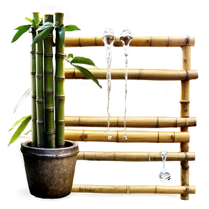 Bamboo Water Fountain PNG 78