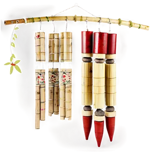 Bamboo Wind Chimes PNG Tqp37 PNG
