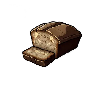 Banana Bread Slice PNG 45