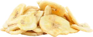 Banana Chips Pile Transparent Background PNG image