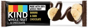 Banana Dark Chocolate Snack Bar PNG image
