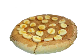 Banana Peanut Butter Tart Dessert PNG image