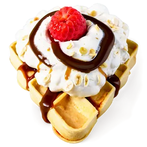 Banana Split Waffle PNG 36