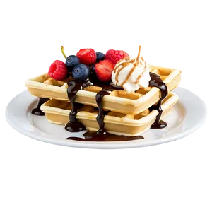 Banana Split Waffle Png 44 PNG image