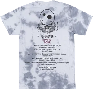 Band Spring Tour T Shirt Design PNG image