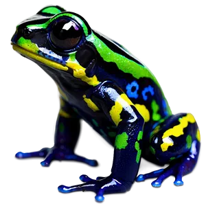 Banded Poison Dart Frog PNG 06132024