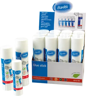 Banex Glue Sticks Display Pack PNG image