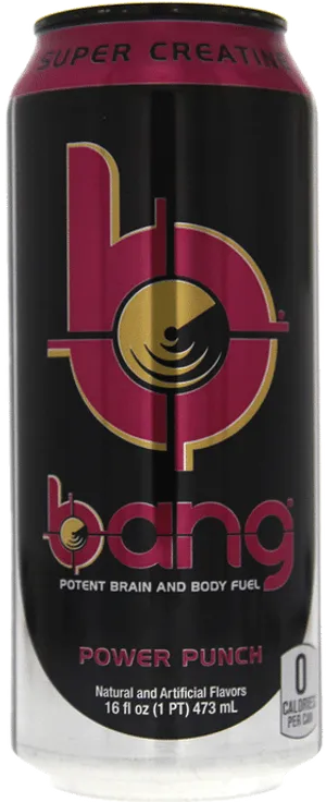 Bang Energy Drink Power Punch PNG image