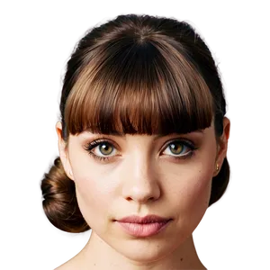 Bangs And Updo Style Png Pll42 PNG image