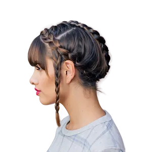 Bangs With Braid Ideas Png Icu92 PNG image