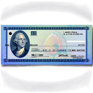 Bank Check Background PNG 1