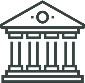 Bank Icon Classic Architecture PNG image