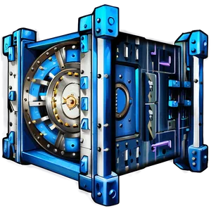 Bank Vault Blueprint PNG 06262024
