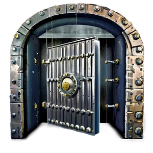 Bank Vault Entrance PNG 06262024