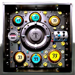 Bank Vault Keypad PNG 06262024
