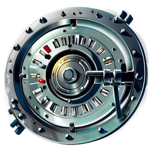 Bank Vault Vector PNG 4