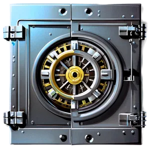 Bank Vault Vector PNG Vcf PNG