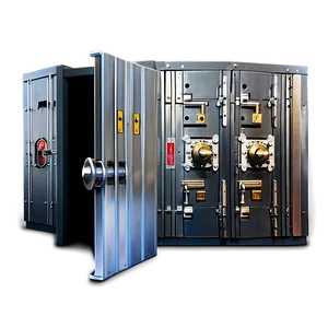 Bank Vault With Guard PNG Pvw PNG