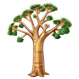 Baobab Tree Drawing PNG Baq49