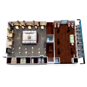 Bar Layout Floor Plan PNG 36
