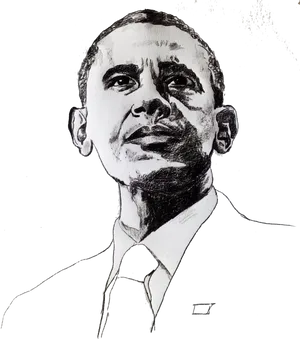 Barack Obama Illustration PNG image