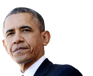 Barack Obama Portrait PNG image